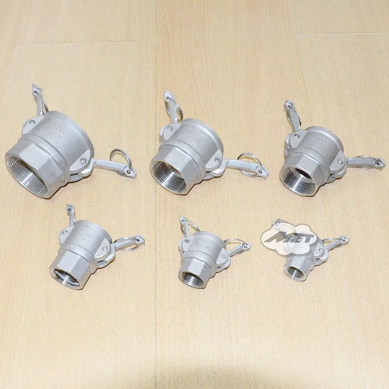 MEGAIRON BSPT 1/"-2" Тип D Женский CamLock кулачковая канавка с наружной резьбой SUS316 Max 250Psi Vavle