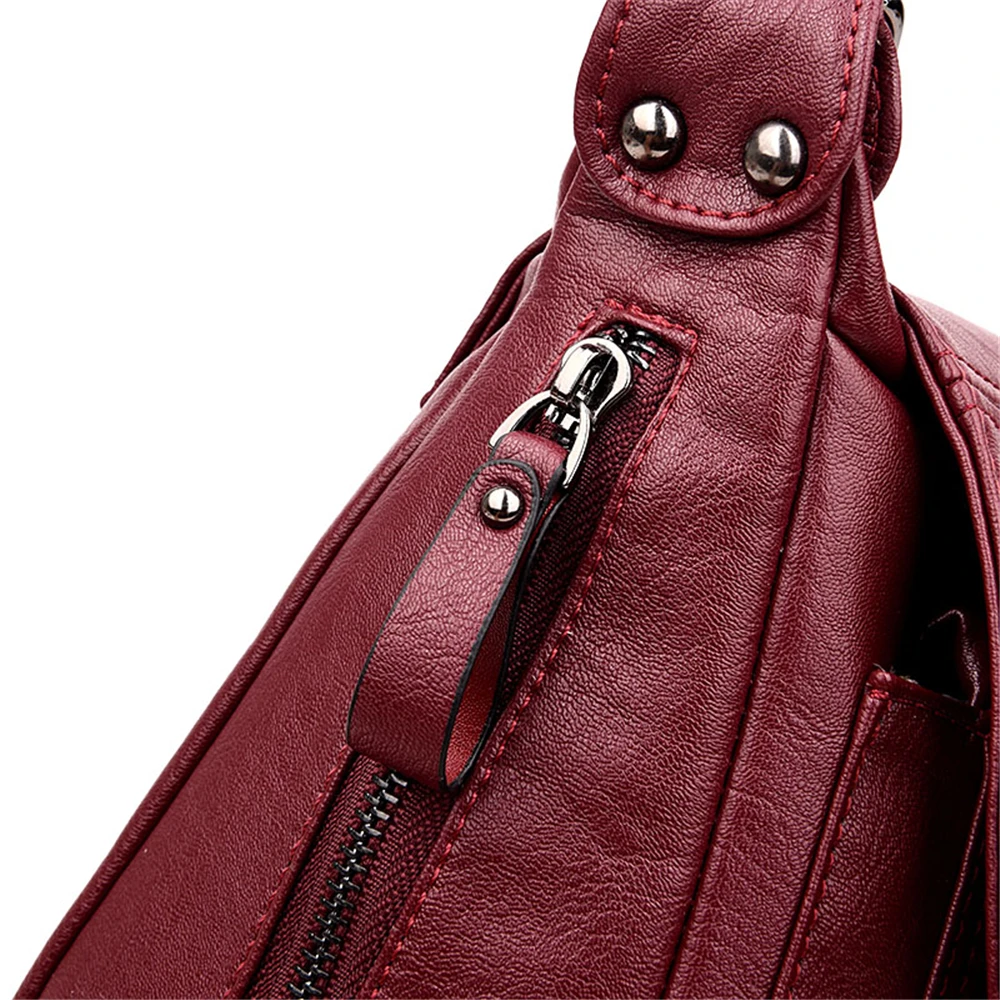 Luxury Brand Leather Messenger Bag Designer Handbag High Qualiry Single Shoulder Bag Women Top-handle Crossbody Bags Tote Bolso
