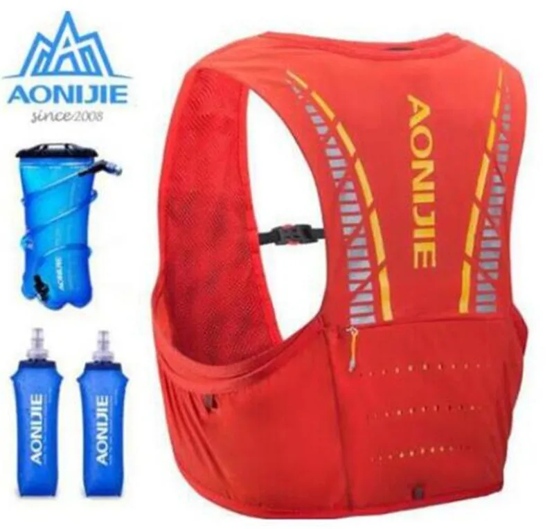 AONIJIE 5L Сумка для бега, спортивный рюкзак для женщин и мужчин, марафон, гидратационный жилет, рюкзак для воды