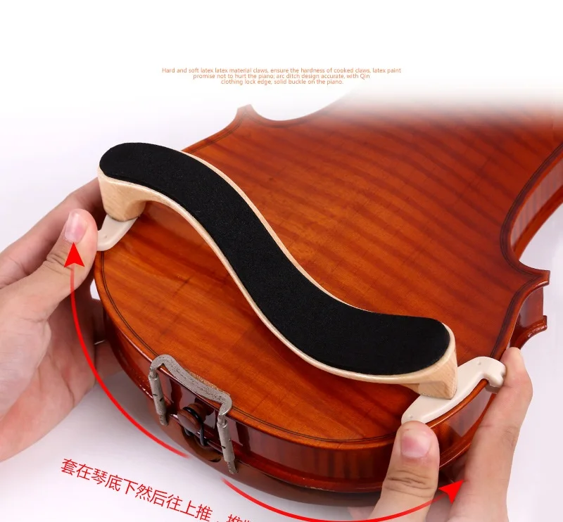 

Children violin shoulder pads 1/8 1/2 1/4 3/4 4/4 wooden beginner shoulder pads adult shoulder pads adjustable