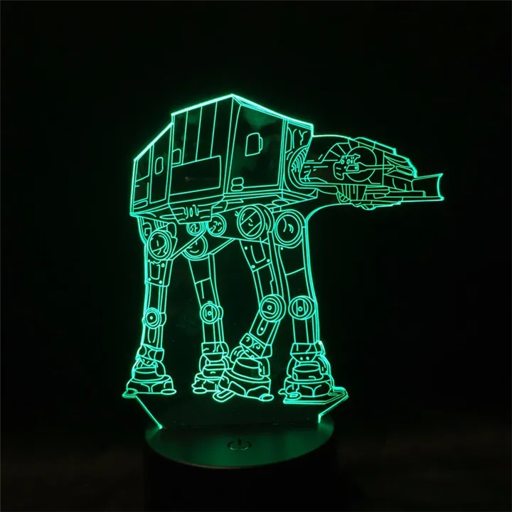 USB новинка подарок с изображением из «Звездных войн 3D настольная лампа светодиодный ночной Светильник домашний декор сенсорный выключатель настольный светильник BB8 Дарт Вейдер йода Бэтмен Хэллоуин