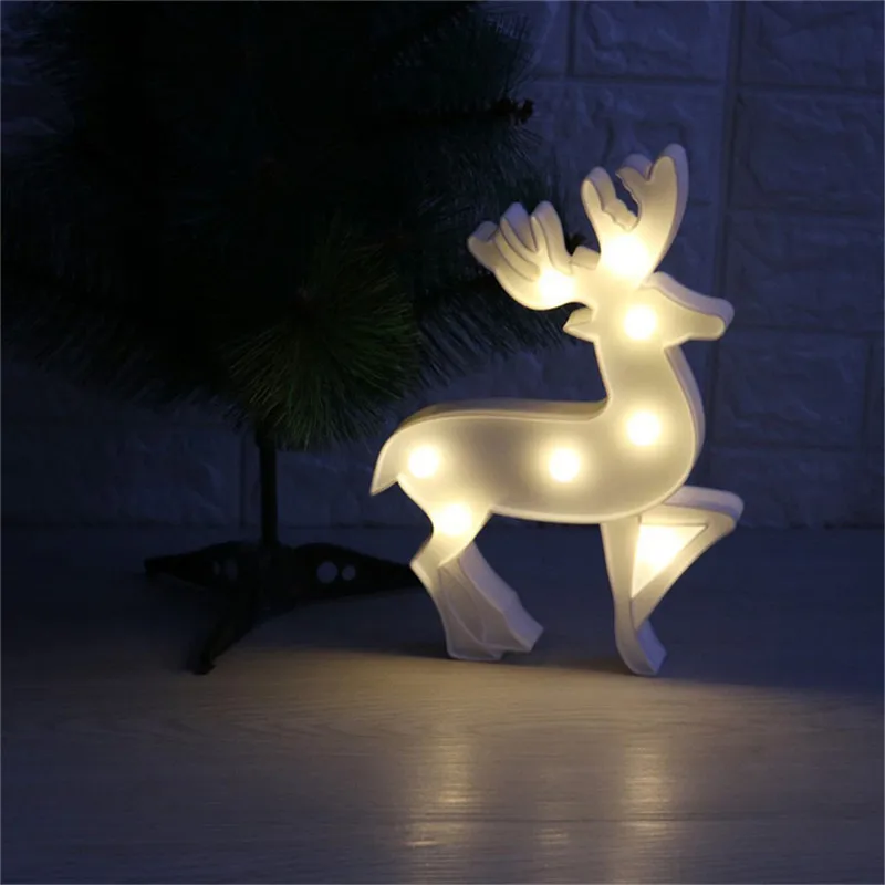 Luminaria 3D Marquee Единорог Фламинго Микки Настольный светодиодный светильник любовь детский ночной Светильник Звезда Луна облако сердце декор в виде оленя буквы