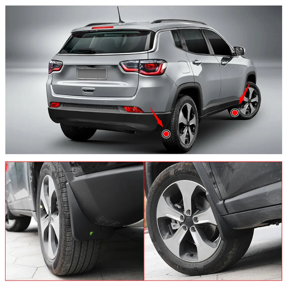 Передние и задние брызговики для Jeep Compass 2011 2017 литые Брызговики RA004|rear mud flap|mud