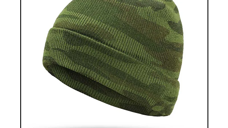 Новые зимние мужские вязаные шапки брендовые зимние теплые Gorros Touca камуфляжные уличные походные армейские воины мужские шапки тюрбан с черепом из хлопка