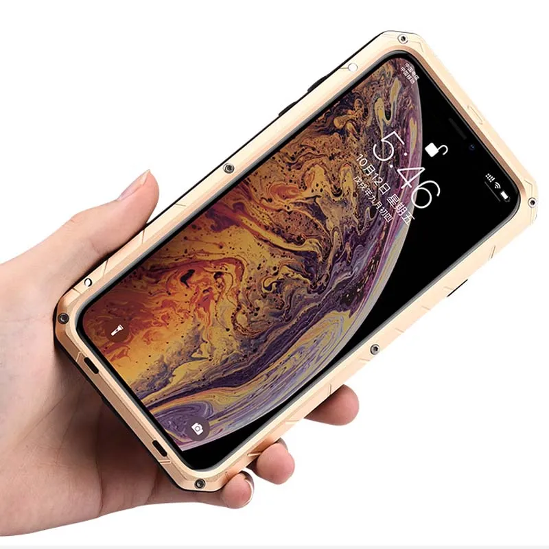 Роскошный уличный Imatch для Iphone Xs Max Xr X спортивный армейский Тактический противоударный водонепроницаемый металлический и силиконовый чехол для телефона
