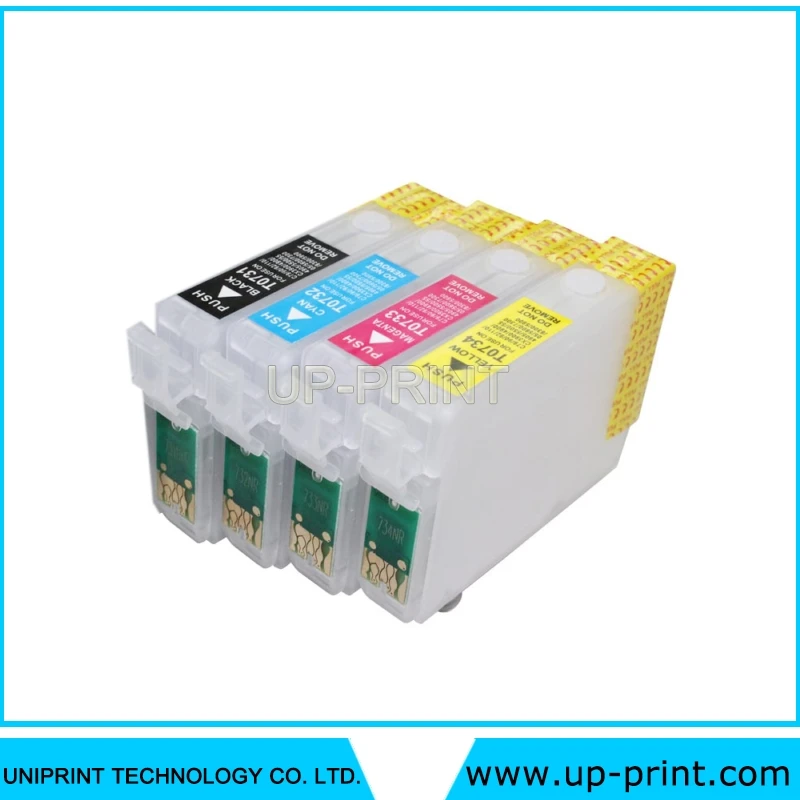 4 шт. пополнения чернил картриджи совместимые для epson T10 TX109 TX200 C79 C90 TX400 TX409 T40W TX600W