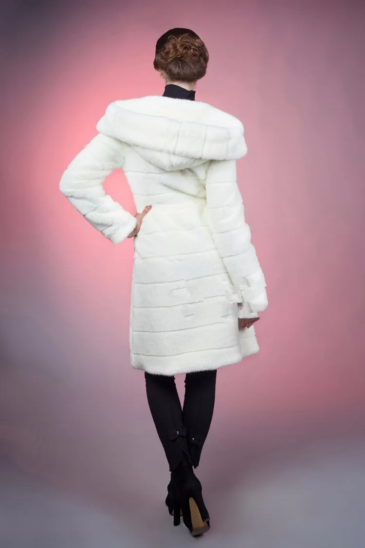 S-5XL зимнее теплое искусственное достойное пальто из искусственного меха норки с