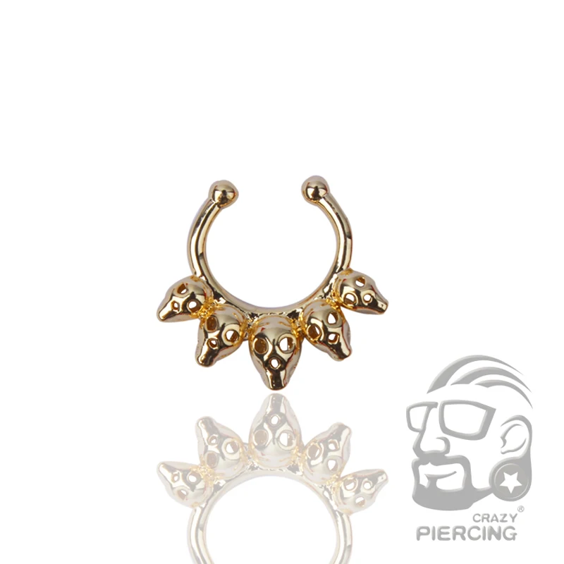 Кольцо-обруч для пирсинга носа из стали 3 цвета | Украшения и аксессуары