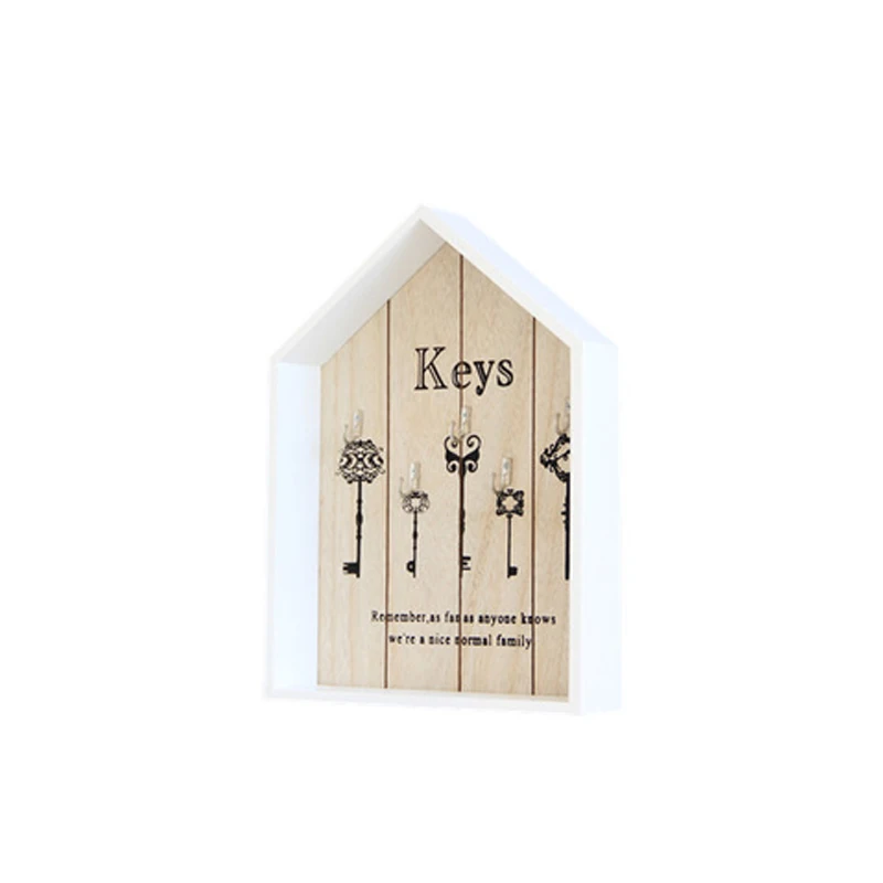 Wood Настенный деревянный крючок для ключей ручной работы, украшение для дома, многоцелевой настенный крючок для ключей, держатель для ключей, вешалка для ключей - Цвет: Wood