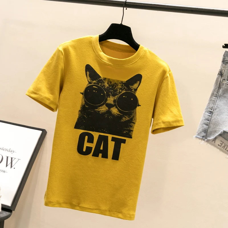 2019 New Fashion Women T-shirts Summer T Shirt Slim Printed Short sleeve T-shirt Tee Tops Casual Female | Женская одежда