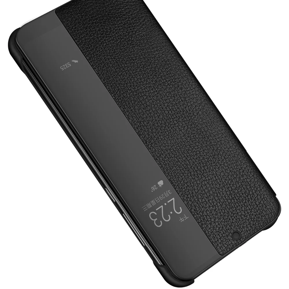 Роскошный Смарт вид Флип кожаный чехол для Huawei Mate 20 Pro/mate 20/mate lite/p10/p10 plus/p20/p20 9/mate 9