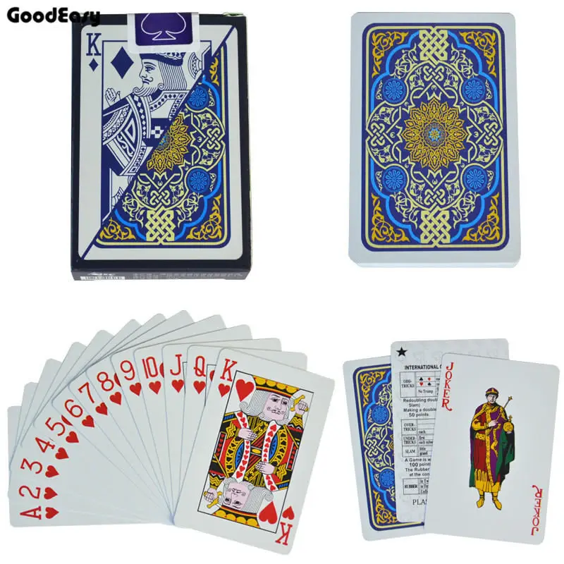 No.6828 Blue Карты для покера из ПВХ водонепроницаемый Техасский Холдем игральные карты черный Джек пластиковая игровая карта Покер Игра настольная игра Карта креативный подарок - Цвет: No.6828 Blue
