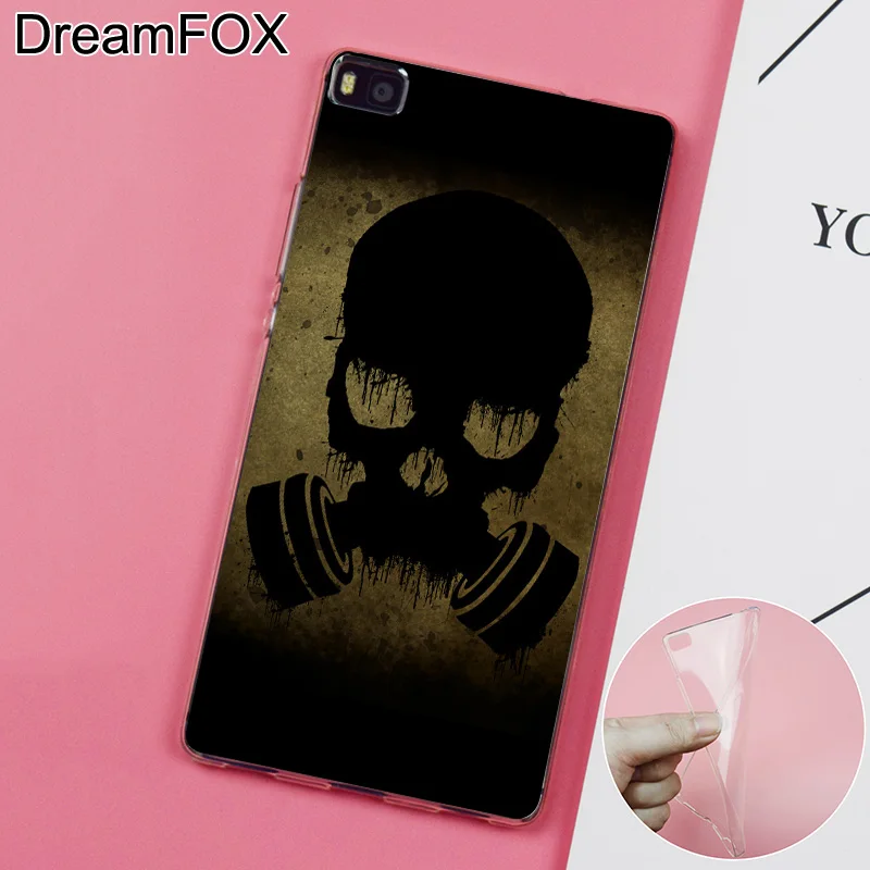 DREAMFOX K155 Apocalyptic Gas Mask Soft TPU Silicone Case Cover For Huawei P8 P9 P10 Lite Plus 2017 Honor 8 Pro 9 6X |