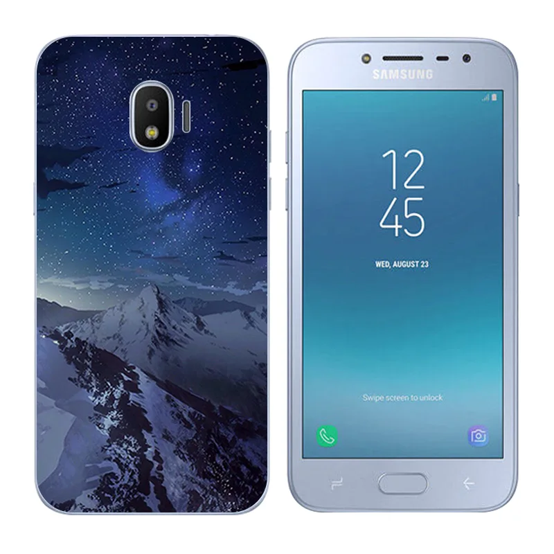 Для Samsung Galaxy J2 Pro 2018/SM-J250F Прозрачный мягкий силиконовый чехол для 2018 Снежинка Fundas |