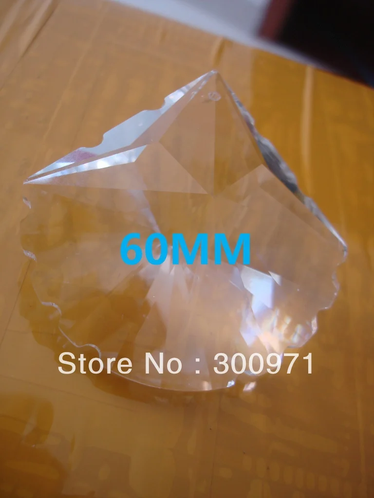

Free shipping AAA Top quality leaf shape 60mm crystal chandelier pendants/crystal chandelier trimming (40pcs/lot)