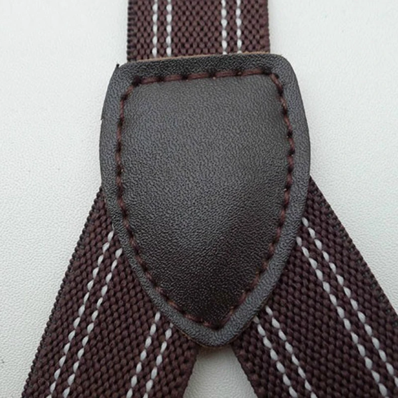

Men's Casual Suspenders Unisex Adjustable 2cm Width Adult Belts Strap Striped Six Button Holes Suspender Braces BDXJ216