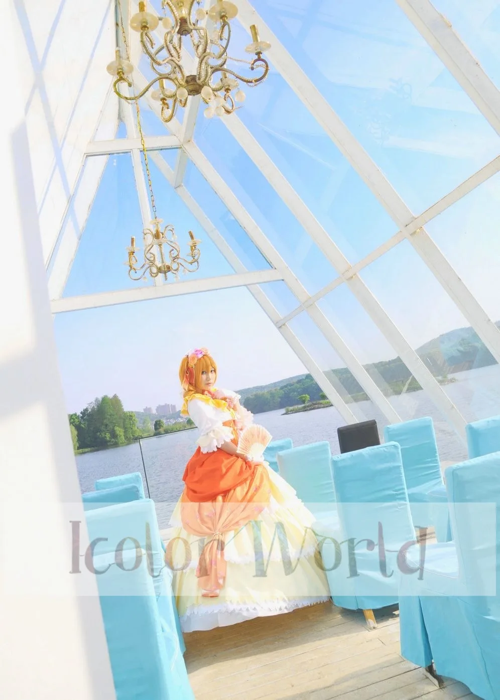 Люблю жить! Honoka Kosaka Ball Ver. Великолепное платье костюм для косплея|cosplay costume|dress