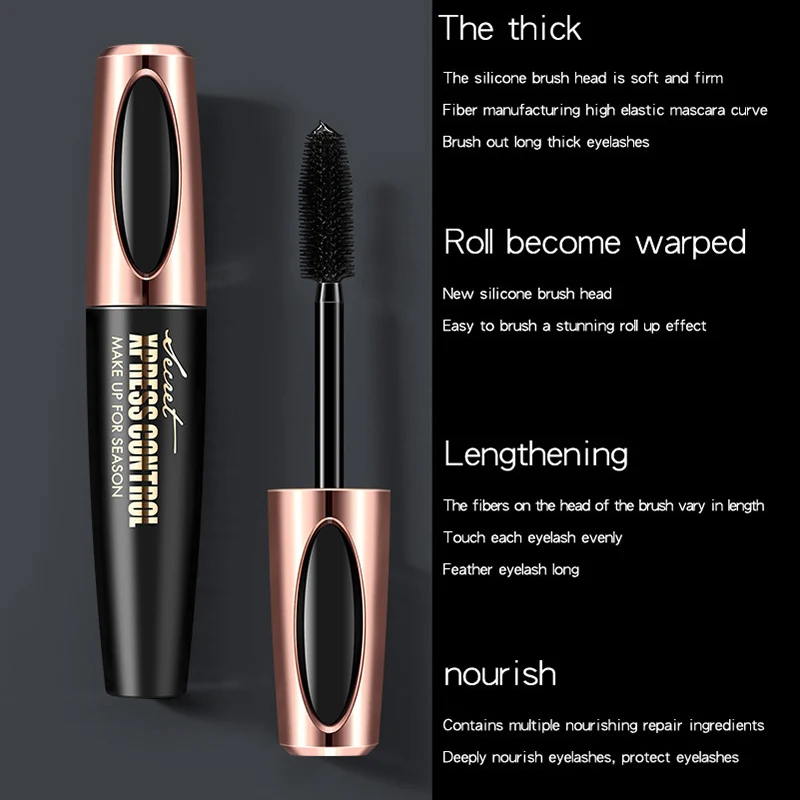 Mascaras макияж для ресниц 4D удлинение толстая завивка долговечная