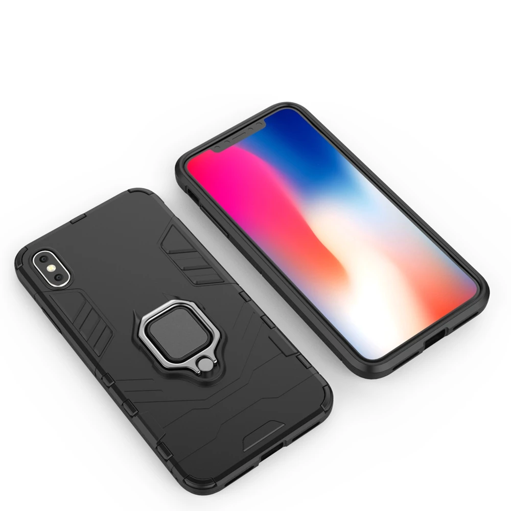 Для iPhone 7 8 6 6s плюс BOTYE чехол для X XS Max XR магнитное металлическое кольцо в виде