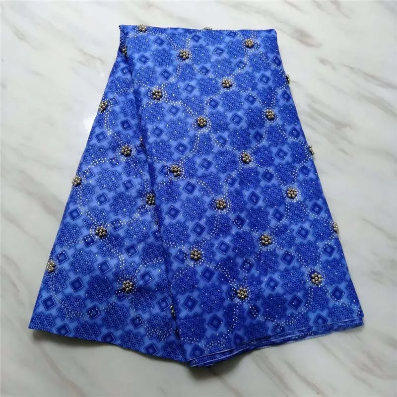 Хороший базин богатый Getzner 2019 синяя ткань раковины с бусинами и камнями Высокое