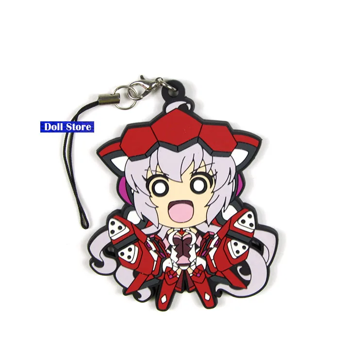 Новое поступление Senki Zessho Symphogear оригинальные японские аниме фигурки резиновые подвески для мобильного телефона/брелок/ремешок D248 - Цвет: 10