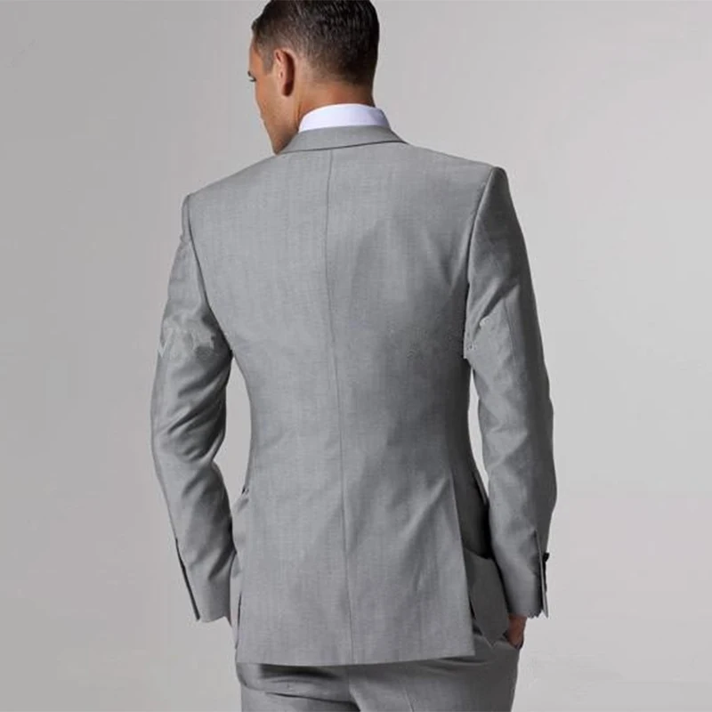 Wuzhiyi костюм жениха ternos masculino slim fit на заказ серый мужской terno Серый Свадебный Жених