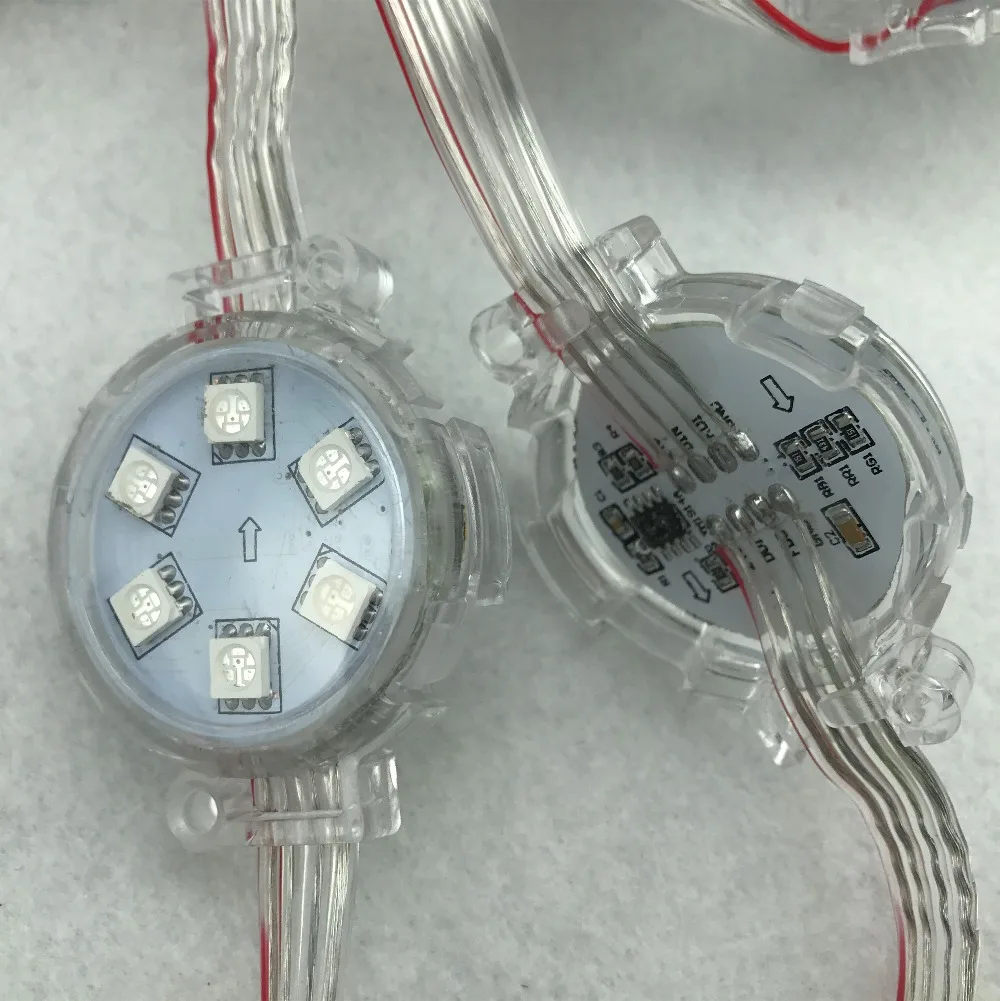 Диаметр 42 мм 24 В постоянного тока Модифицируемый Полноцветный rgb IP68 Пиксельный