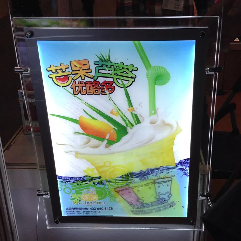 Двухстороннее окошко для агентства недвижимости вертикальный подвесной дисплей