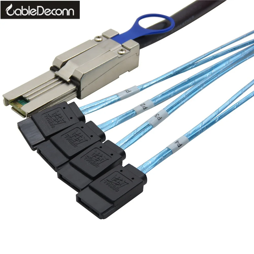 SFF 8088 до 4x SATA 7Pin мини SAS 26P 4SATA кабель|sata 7pin|sata satasata to sata cable |