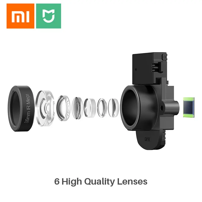 Камера видеонаблюдения Xiaomi MiJia домашняя панорамная Инфракрасная камера с