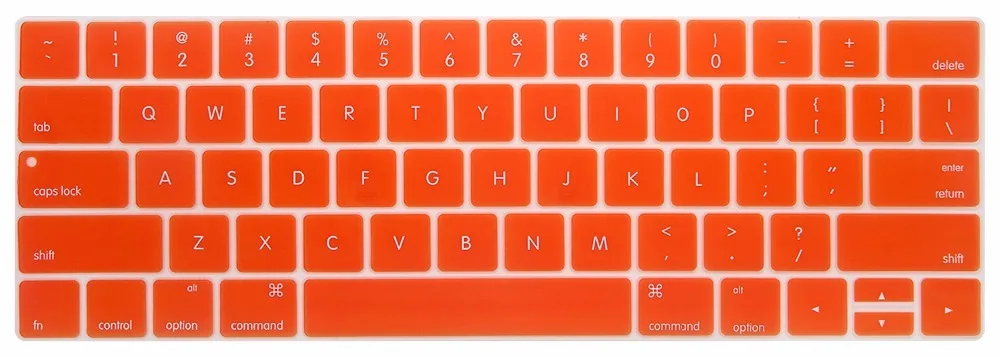 Новый силиконовый чехол для клавиатуры с английским алфавитом США MacBook Pro 13