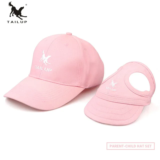 Pink 1 Задняя шляпа для животных с ушными отверстиями для собак, спортивная бейсбольная кепка для защиты от солнца с регулируемой пряжкой, износостойкая Кепка для собак - Цвет: Pink 1