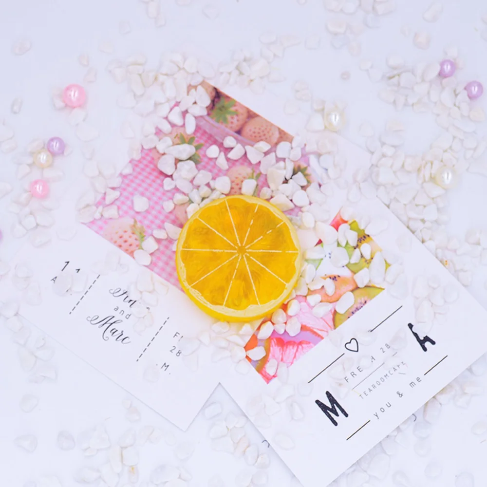yellow 5 шт поддельные пластиковые лимонные растения diy Подарочная коробка бытовые товары Рождественские украшения для дома вечерние наклейки на холодильник искусственные фрукты - Цвет: yellow