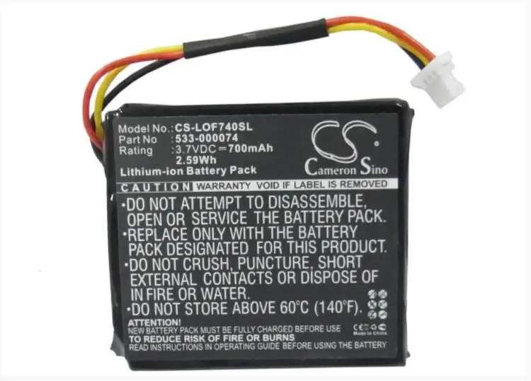 

Cameron Sino 700mAh battery for LOGITECH 981-000257 F540 G930 533-000074 Wireless Headset Battery