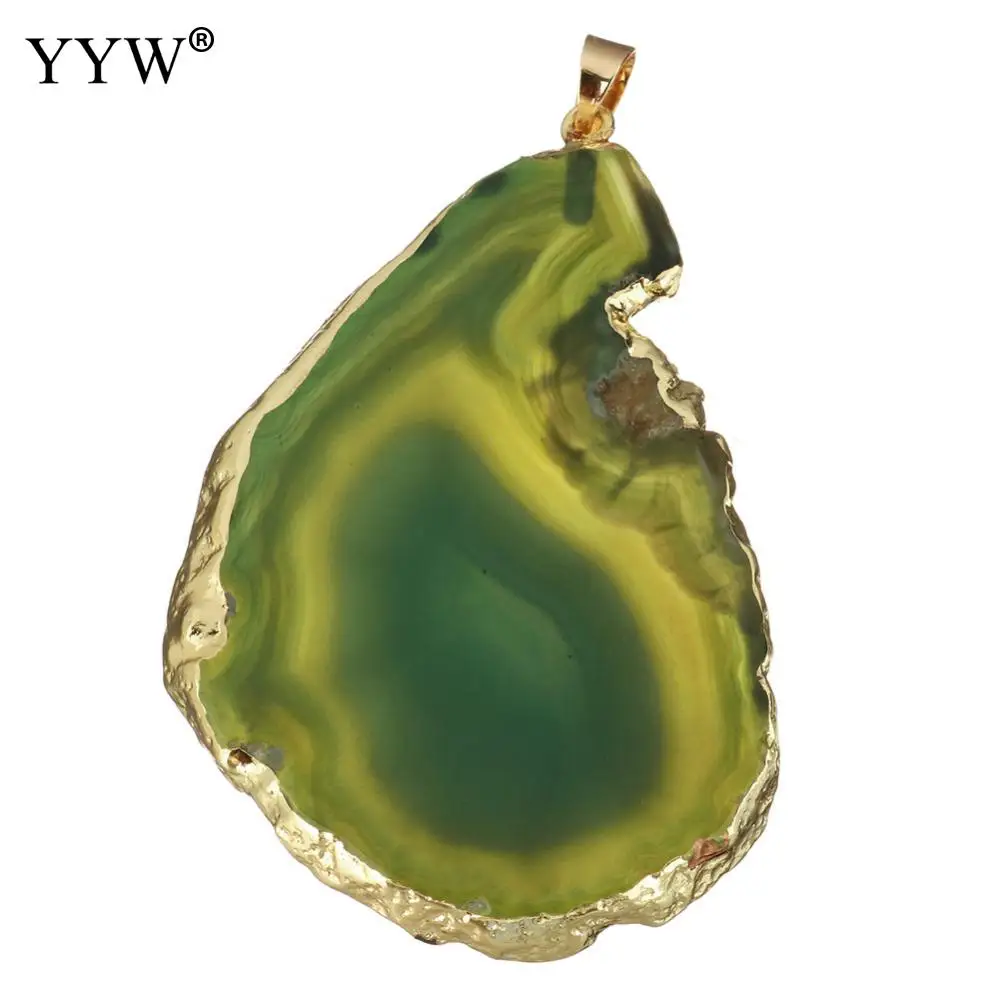Hot Sale Natural Agates Pendant Stone Connector Irregular Open Geode Connectors Jewelry | Украшения и аксессуары