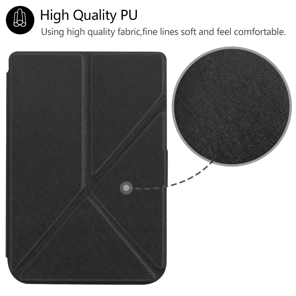 Чехол-подставка из искусственной кожи для Pocketbook touch lux 626/624/615/625/626 plus защитный