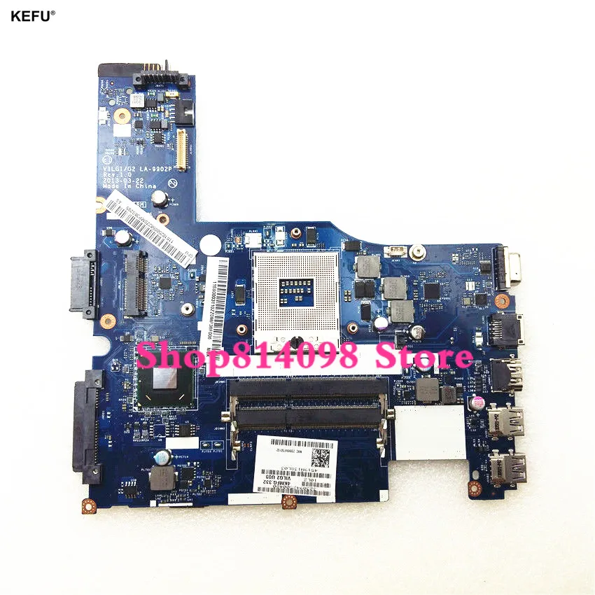 

KEFU Laptop Motherboard For Lenovo G400S LA-9902P VILG1/G2 HM76 SLJ8E Testing Fast Ship