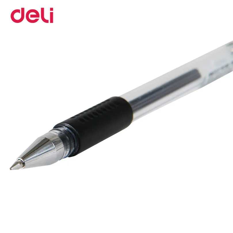 Deli Pen 12 шт. 0 5 мм гелевые ручки поставки стационарная гелевая ручка для студентов