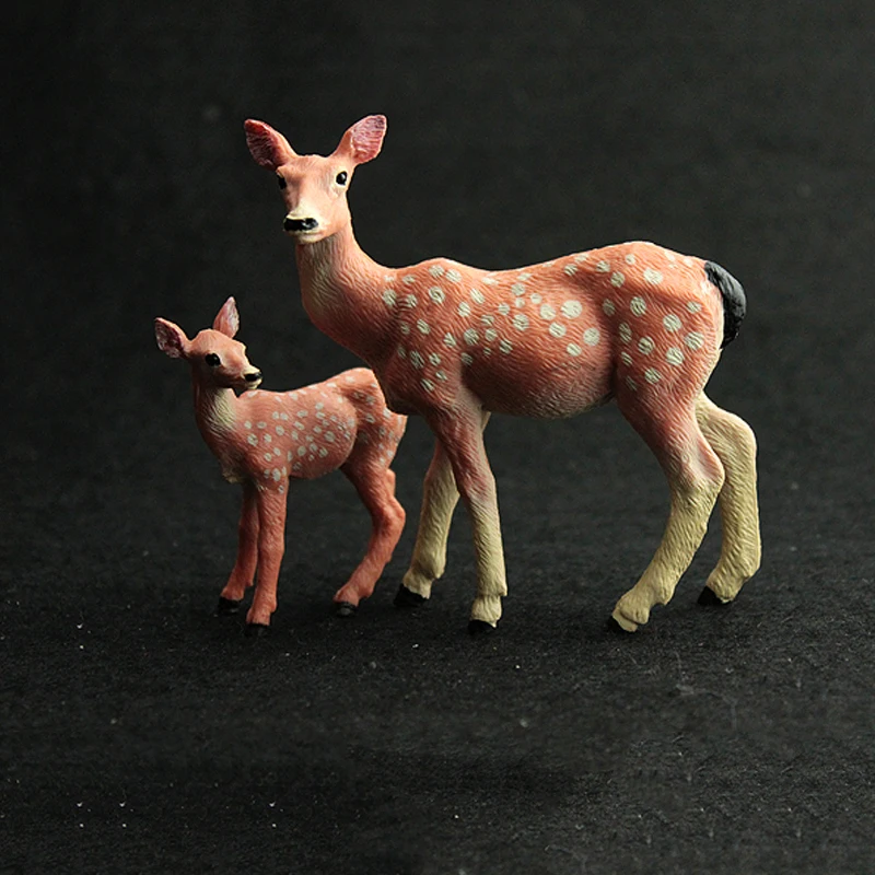 Имитация диких животных модель Sika Deer Farm ПВХ ручной работы экшн-фигурки