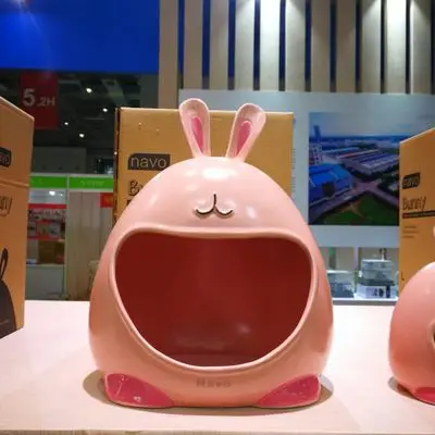 Pink Шиншилла Кролик, белка ежик и другие домашние животные большие керамические гнезда, не боятся кусаться - Цвет: Pink