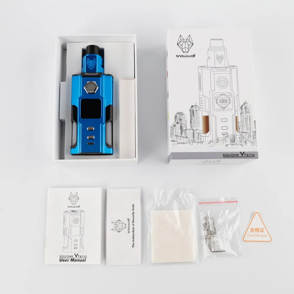Snowwolf Vfeng Squonk vape kit MOD и атомайзер от электронной сигареты SIGELEI|Системы нагревания