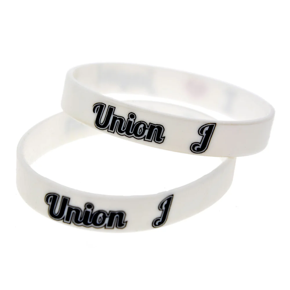 1 шт. силиконовый браслет с подписью члена команды Union J|Браслеты шармами| |