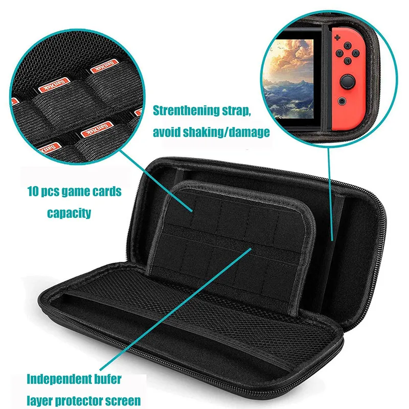 Защитный жесткий чехол для Nintendo Switch Shell дорожная сумка хранения сумка-держатель