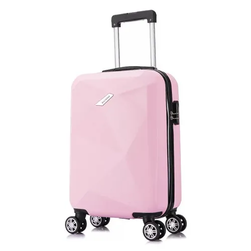 Pink Klqdzms 20/24 дюймов дорожная костюм чехол прокатки Чемодан комплекты чемодан на колесиках чехол Женская косметическая сумка для ручной клади Чемодан на колесах - Цвет: Pink