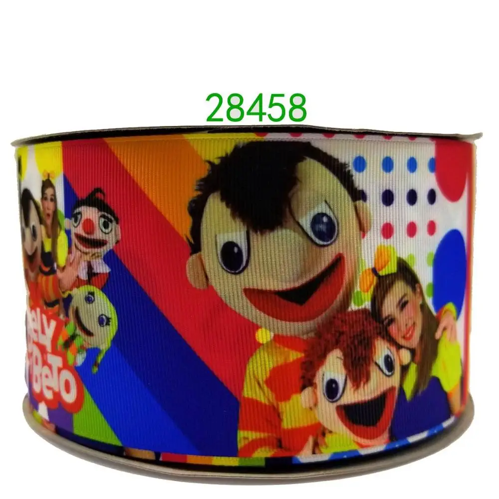 28458 50 двор мультфильм печатных grosgrain ленты 28471 - Цвет: 28458