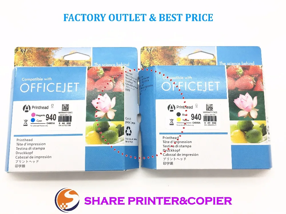 

SHARE 1SET новая печатающая головка для HP940 C4900A C4901A Pro 8000 A809a A809n A811a 8500 A909a A909n A909g 8500A A910a A910g