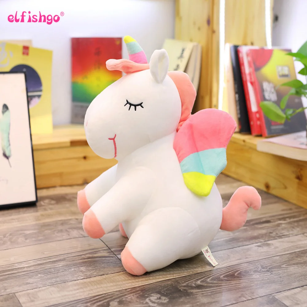Новые мягкие игрушки для сидения единорога Kawaii Мягкие плюшевые детей диванные