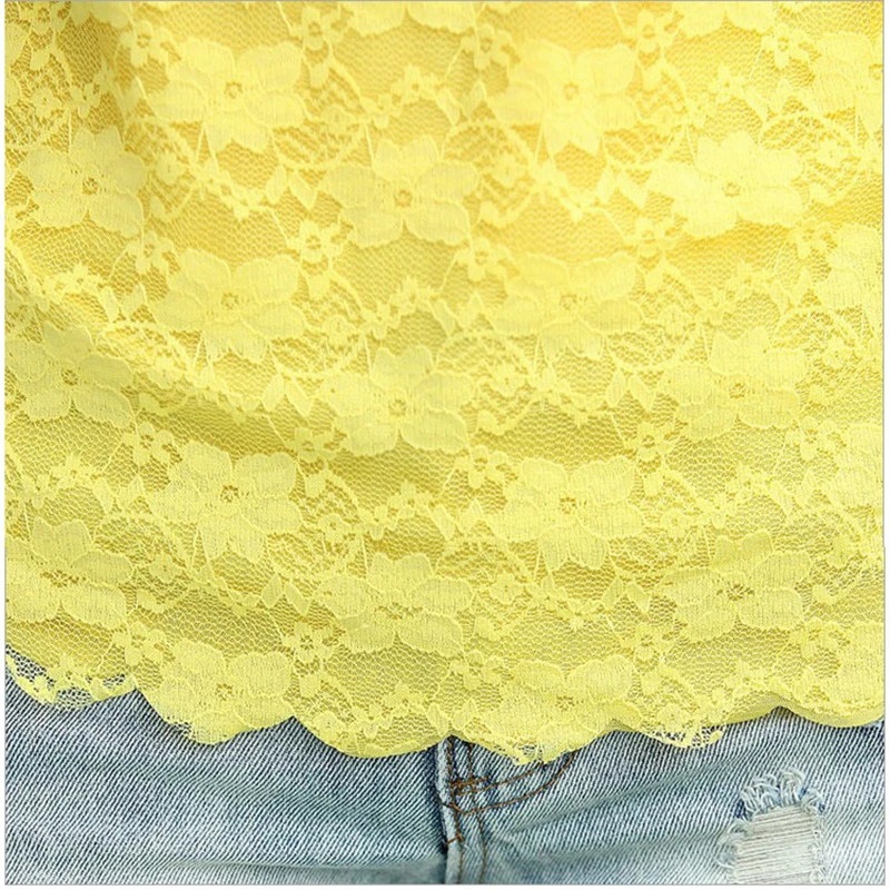 Женская кружевная блузка летняя без рукавов красная белая черная розовая желтая|