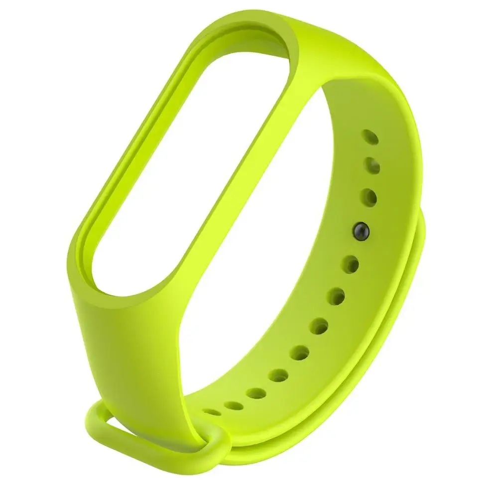 Bright Green Модный ремешок для Xiaomi Mi 3 сменный ремешок спортивный силиконовый ремешок Браслет двухцветный сменный ремешок - Цвет: Bright Green