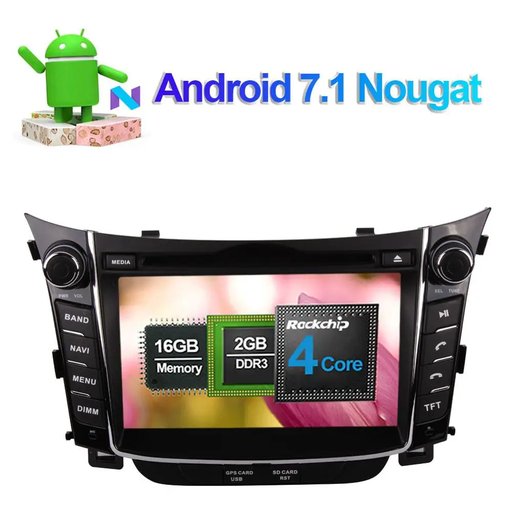 Android 9 0 Восьмиядерный 4 Гб RAM 7 ''LCD автомобильный DVD плеер GPS навигация головное
